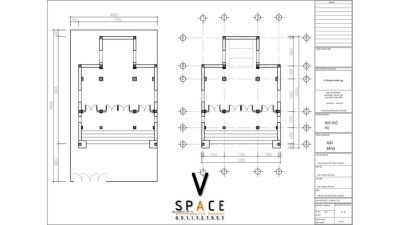 nhà thờ họ 3 gian 2 mái có cột đồng trụ tại Phường Bản vẽ bằng nhà thờ họ 3 gian 2 mái có cột đồng trụ tại Phường Tây Nha Trang, Khánh HòaTây Nha Trang
