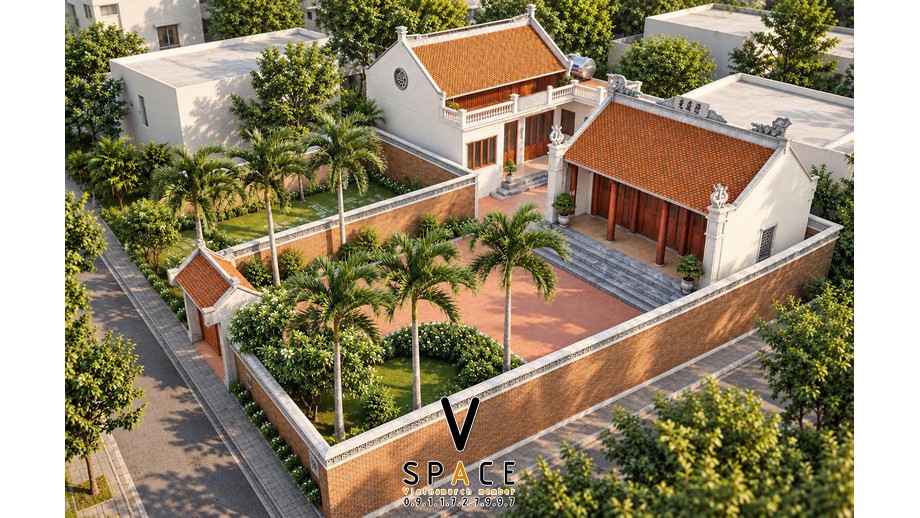 Bản vẽ nhà thờ họ 3 gian 2 mái kết hợp nhà ở tại phường Quy Nhơn Nam, Gia Lai Bản vẽ nhà thờ họ 3 gian 2 mái kết hợp nhà ở tại phường Quy Nhơn Nam, Gia Lai