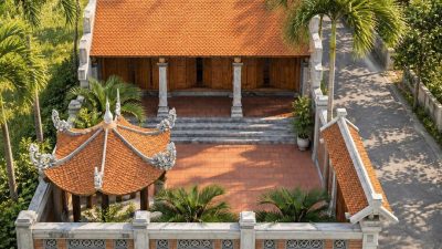 Phối cảnh nhà thờ họ 3 gian có lầu lục giác tại Phường Lâm Viên - Đà Lạt, Lâm Đồng