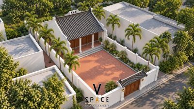 Khuôn viên nhà thờ họ 3 gian 2 mái có tường bao tại Phường Mỹ Phong, Đồng Tháp